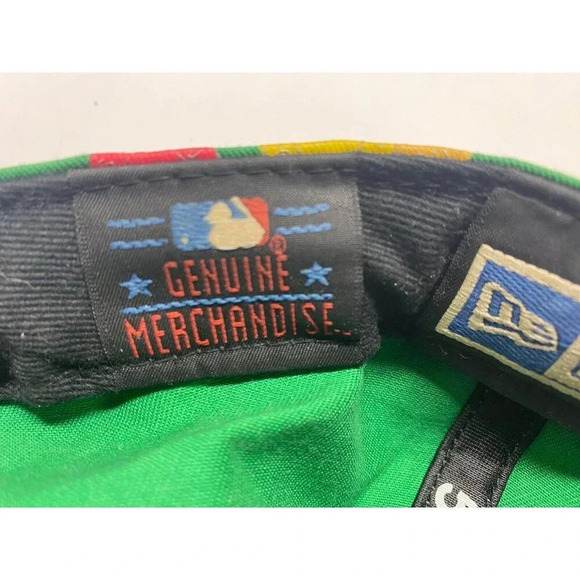 Athletic's A's 59FIFTY Men's Fitted Cap Green with Tokens Size 7 1/2 - Picture 7 of 8